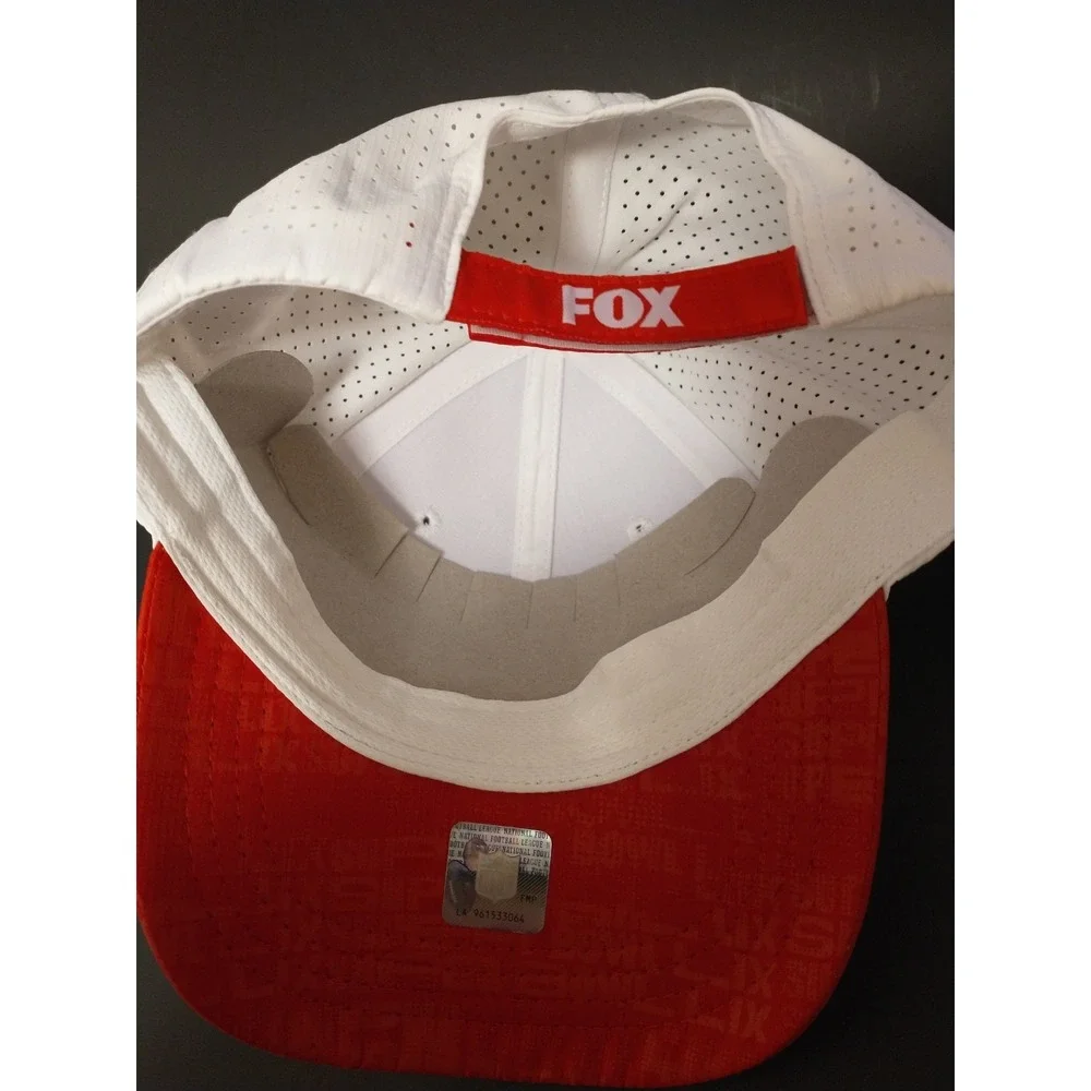 Super Bowl LIX NFL Snapback Cap Hat New Orleans FOX Sports 2025 White Red